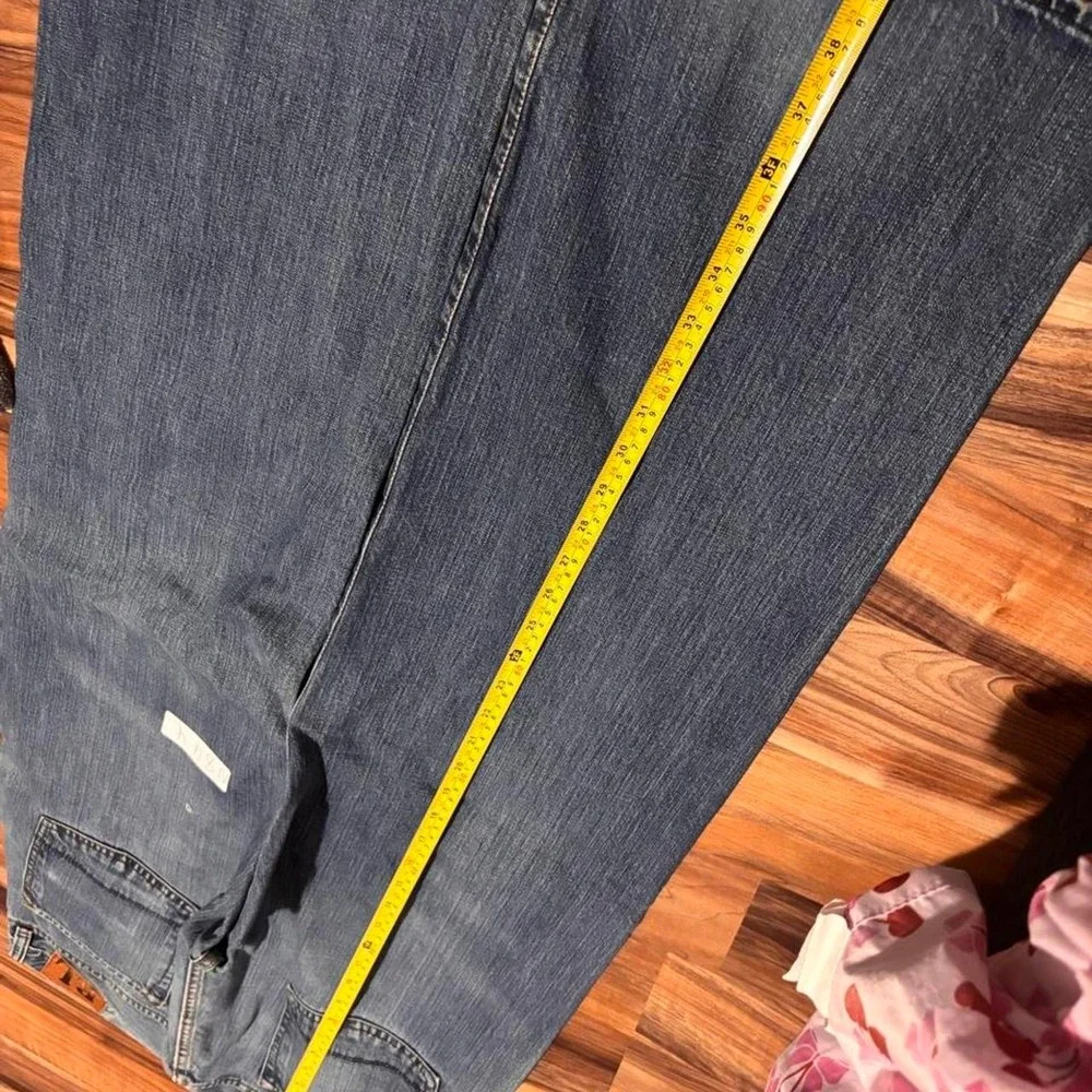Vintage baggy Ralph Lauren blue denim jeans with bootcut like look Size 34x32